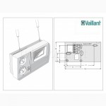 Цоколь настенный арт.299517 Vaillant для регулятора VRC 410S, 420S, VRC-VC
