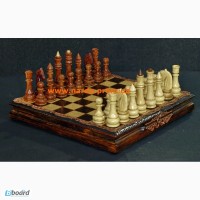 Деревянные шахматы ручной работы