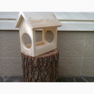 Деревянная кормушка для птиц, деревянный садовый декор, конструктор