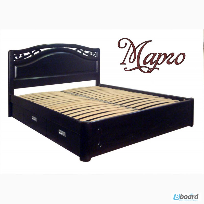 Продам кровать двуспальную из массива ясеня с ящиками Марго