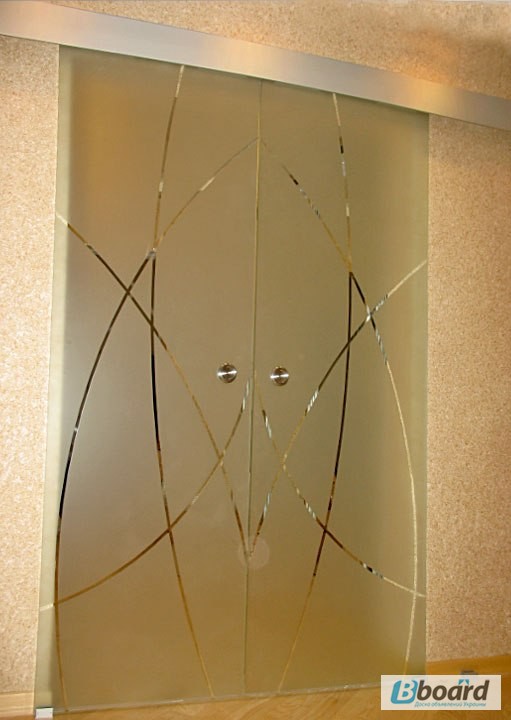 Фото 2. Стеклянные перегородки, раздвижные стеклянные двери
