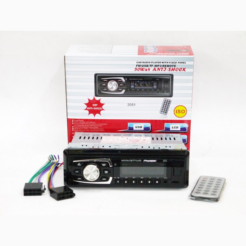 Фото 5. Автомагнитола Pioneer 2051 ISO - MP3, FM, USB, SD, AUX