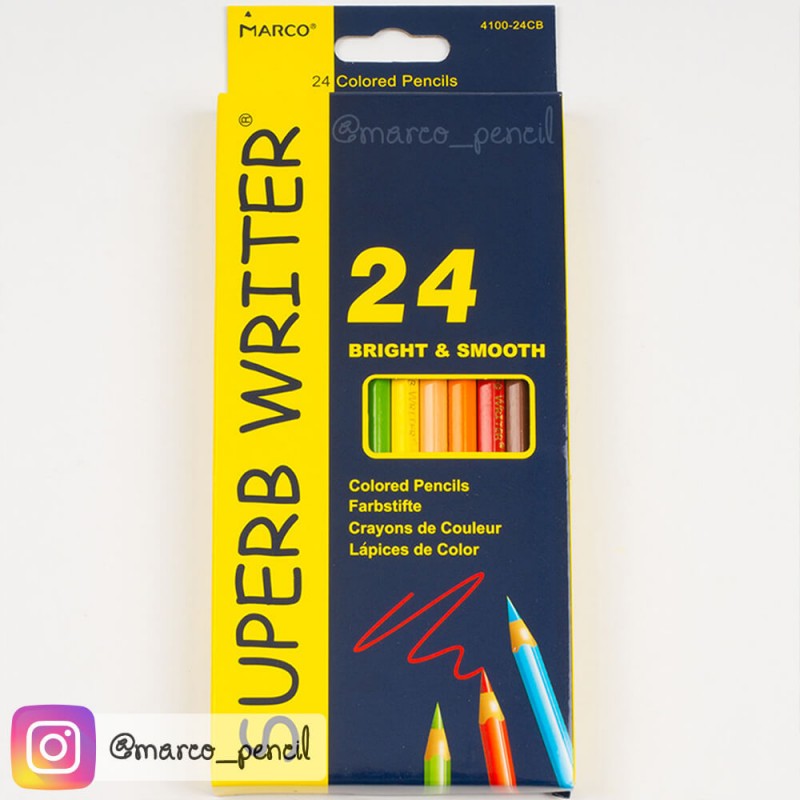 Фото 4. Цветные карандаши для рисования Superb Writer 24 цветов