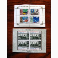 Добірка марок Турції та Греції, 6 блоків