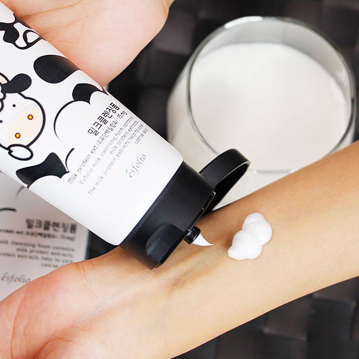 Фото 3. Esfolio pure skin milk cleansing foam молочная пенка для умывания