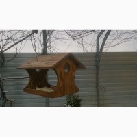 Кормушка для птиц, деревянная кормушка