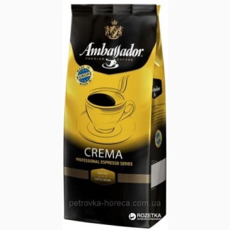 Кофе в зернах Ambassador Crema 1кг. 60/40 EU