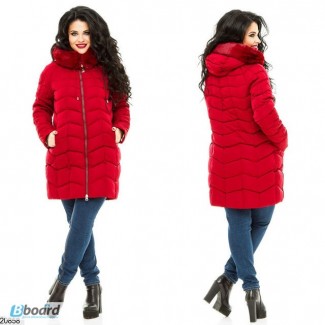 Куртка женская стильная зимняя большие размеры (4 цвета)