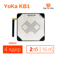 КУпить Цена KB1 2Gb YoKa Android 6 Smart Tv box приставка аналог X96 mini S905X 4K