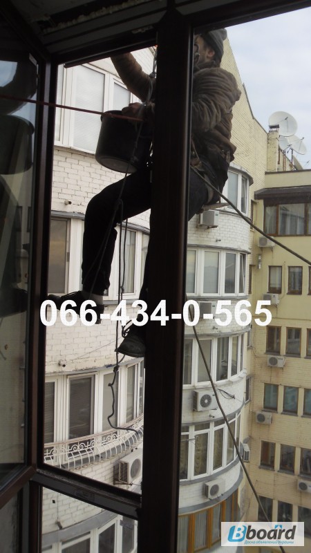 Фото 6. Ремонт и герметизация козырька на балконе.Киев