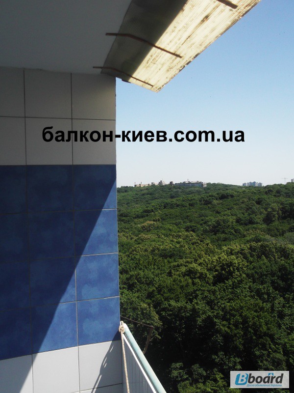Фото 8. Ремонт и герметизация козырька на балконе.Киев