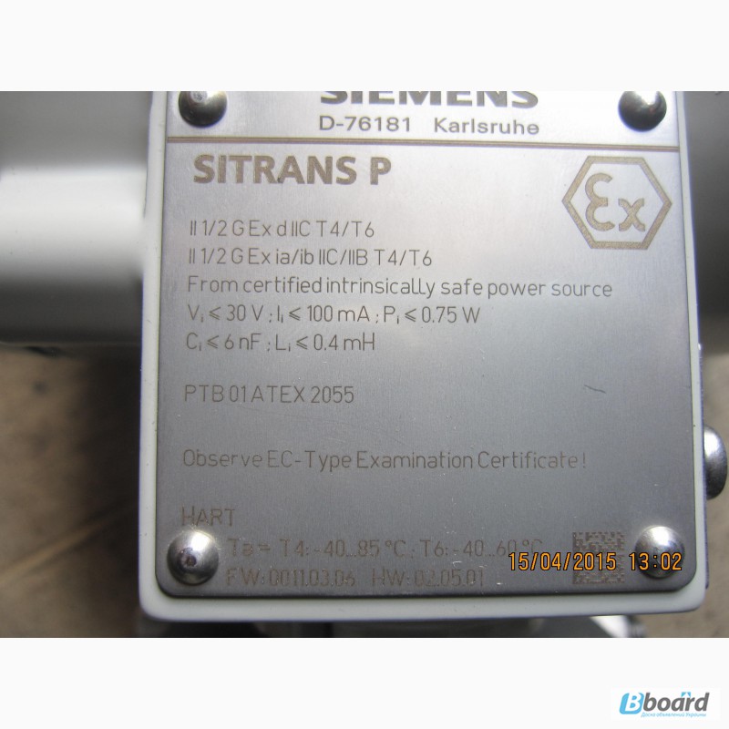 Фото 3. Sitrans P 7MF4433 датчик давления и расхода