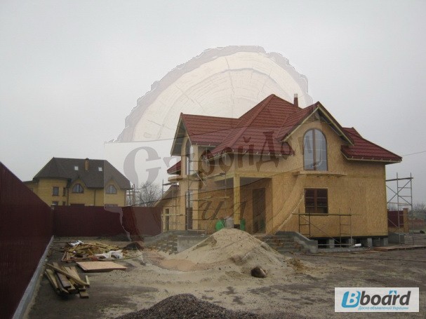 Фото 10. Канадский каркасный дом из сип панелей, этапы строительства