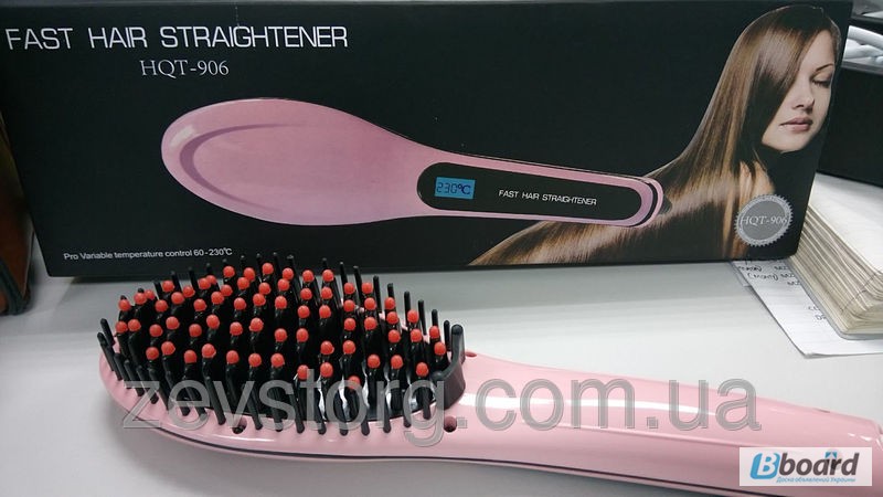 Фото 2. Расческа выпрямитель для волос Fast Hair Straightener HQT-906