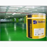 Краска для бетонных полов lSAVAL Изалпокс Эпоксидная 4 л- гаражи, склады, паркинги, СТО
