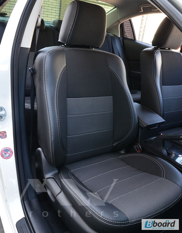 Фото 2. Авточехлы на сидения от MW-Brothers на Mazda