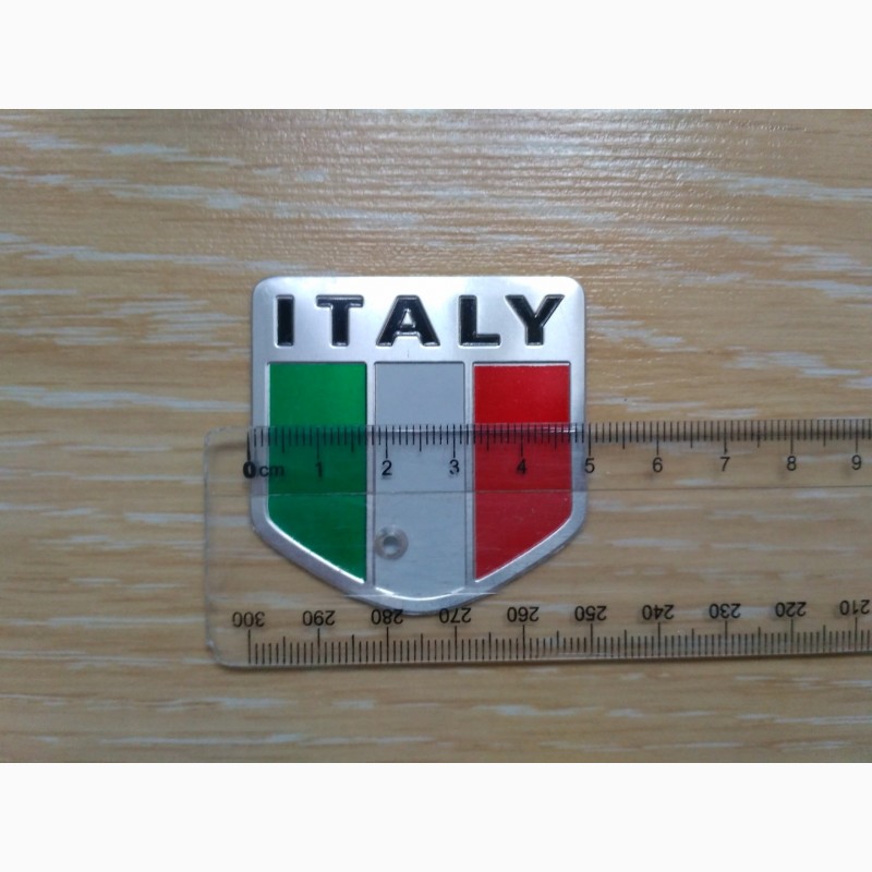 Фото 7. Наклейка на авто или мото Флаг 6 Италии Алюминиевая