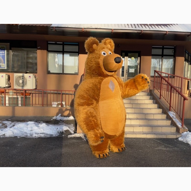 Фото 4. Медведь коричневый костюм надувной
