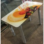 Качественные стеклянные обеденные столы с фотопечатью по доступным ценам