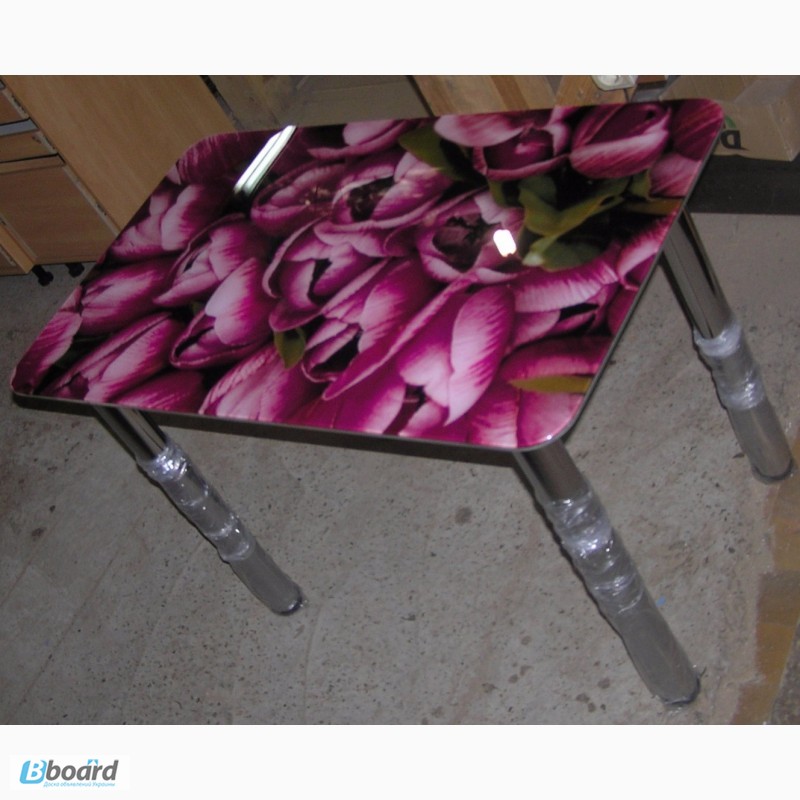 Фото 19. Качественные стеклянные обеденные столы с фотопечатью по доступным ценам