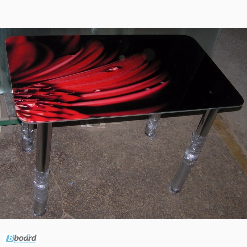 Фото 5. Качественные стеклянные обеденные столы с фотопечатью по доступным ценам