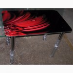 Качественные стеклянные обеденные столы с фотопечатью по доступным ценам
