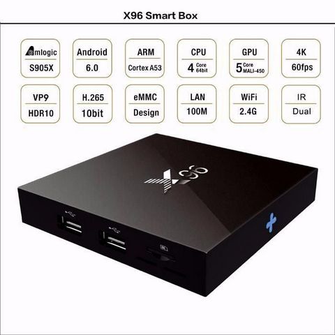 Фото 6. Приставка Смарт ТВ. X96 TV Box 2/16 GB, Android 6. Гарантия