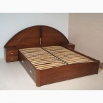 Кровать деревянная с прикроватными тумбами от производителя