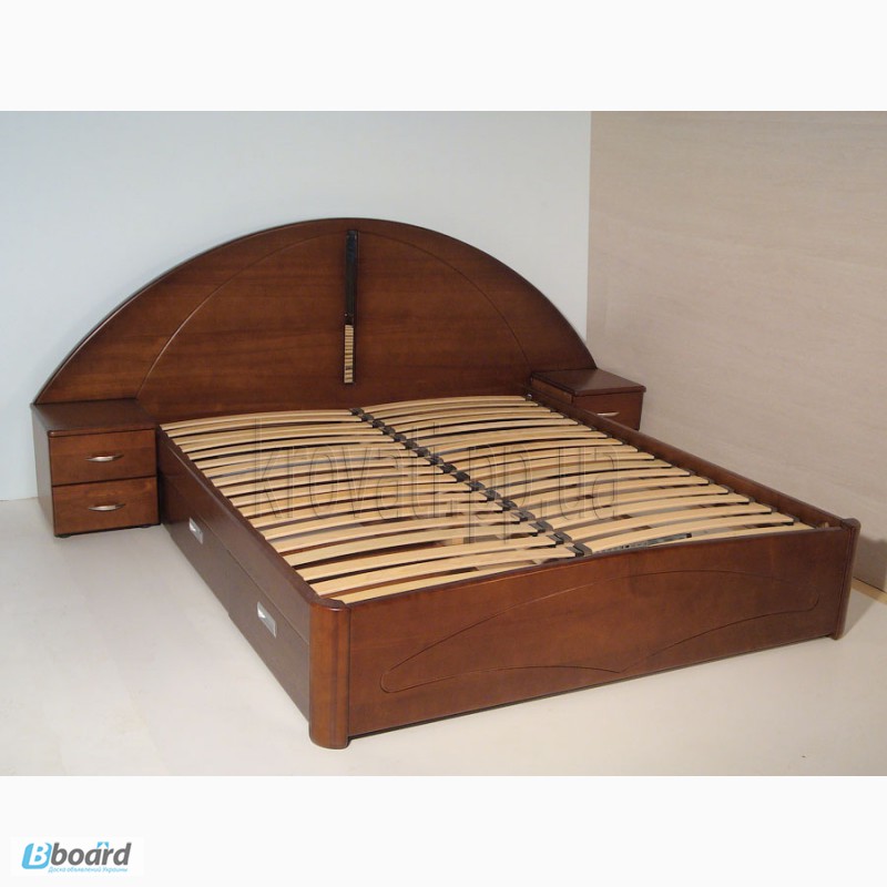 Фото 7. Кровать деревянная с прикроватными тумбами от производителя
