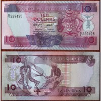 Банкнота 10 доларів Соломонові о-ви 1986 р. UNC