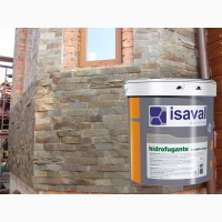 Гидрофобная пропитка ISAVAL Гидрофуганте Аква 4 л прозрачная - для фасадов и камня