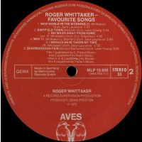 Roger Whittaker - My Favourite Songs - LP