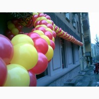 Повітряні кульки на свято, кульки з геліем, Шарікі, День Народженя