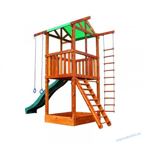 Фото 2. Игровая детская площадка для дачи (башня с горкой)