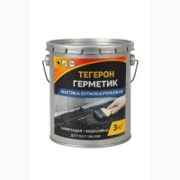 ТЕГЕРОН Герметик ЭКОБИТ ведро 3, 0 кг мастика бутилкаучуковая ДСТУ Б В.2.7-77-98