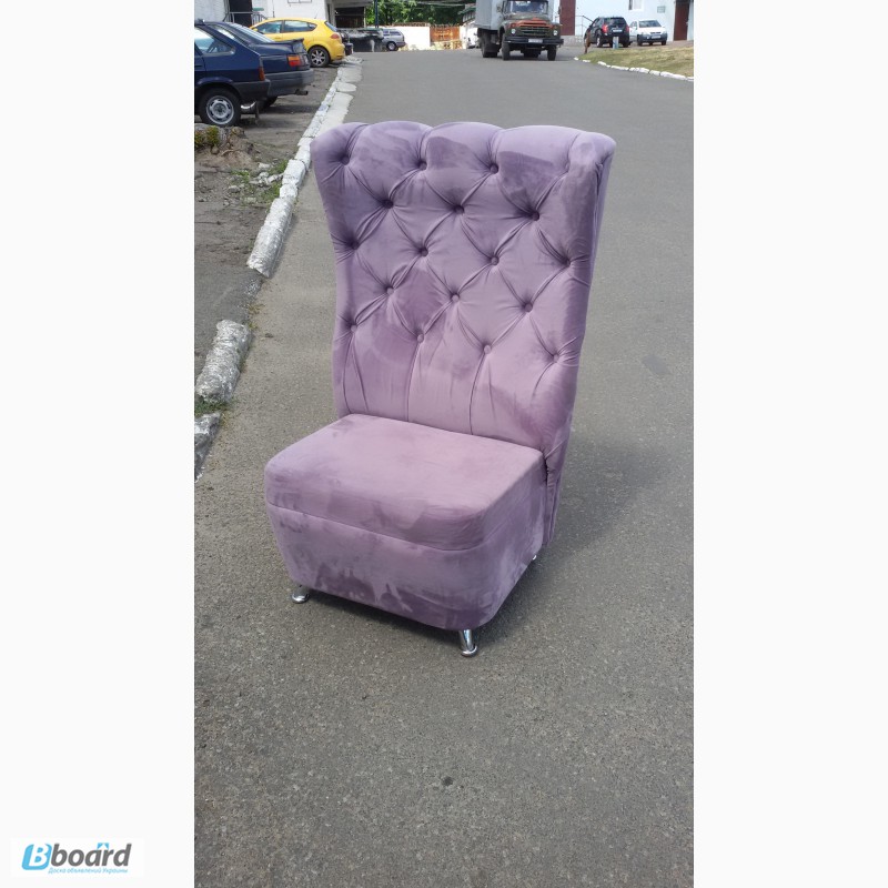 Фото 3. Продам фиолетовые мягкие кресла бу