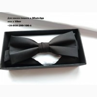 Черная бабочка галстук с белым платком в упаковке selected homme комплект
