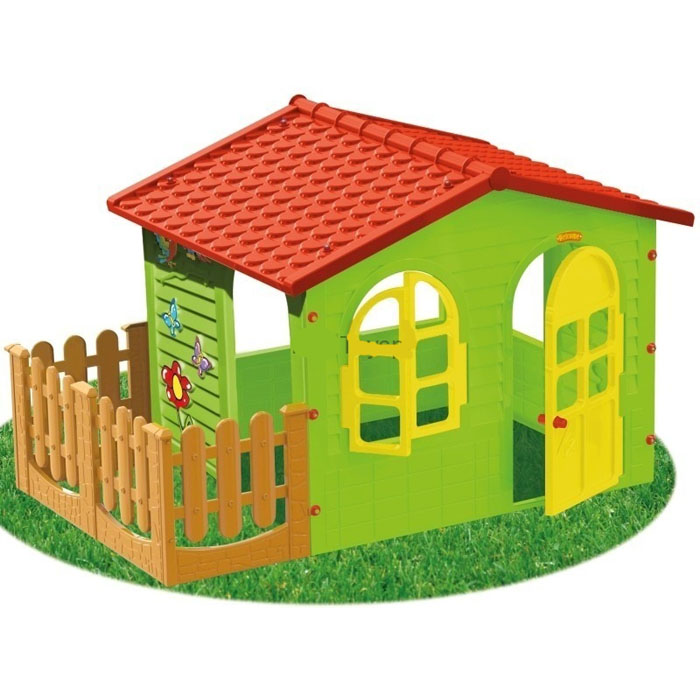 Фото 2. Детский игровой домик с заборчиком и с большим набор игровым Дантист