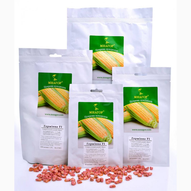Фото 2. Семена сладкой кукурузы Гермиона F 1, 100000, Мнагор, суперсладкая 23%