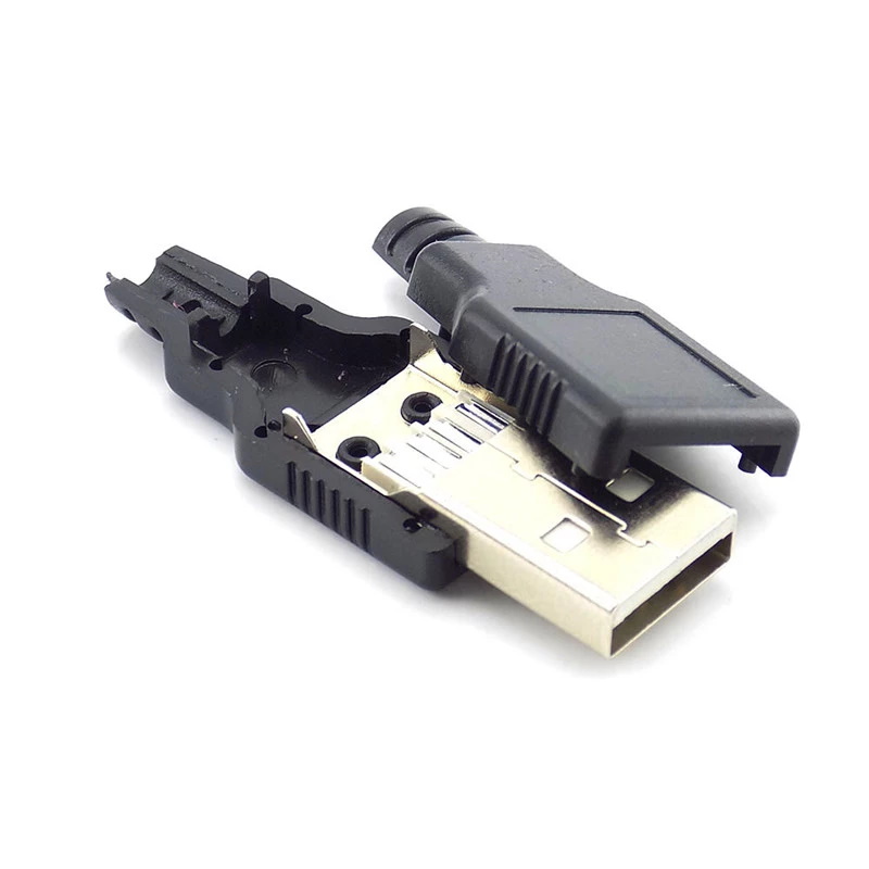 Фото 3. Разъем USB 4-х контактный / Штекер USB разборной
