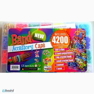 Loom Bands набор 4200 резиночек для плетения браслетов из разноцветных резинок