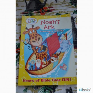 Ноев ковчег раскраска - развивалка, на английском для ваших деток