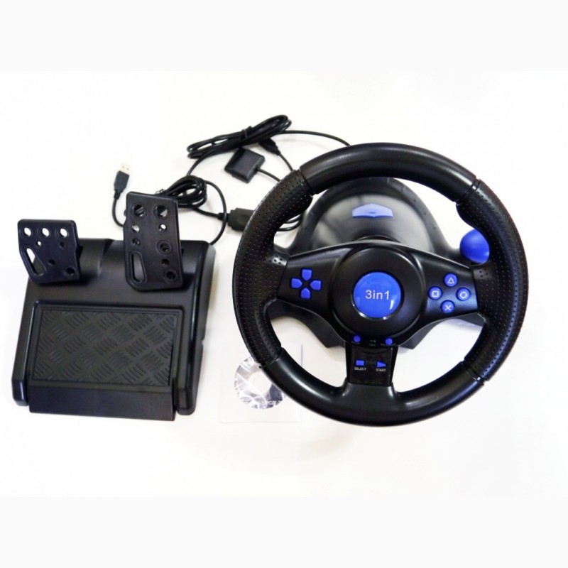 Фото 2. Руль с педалями 3в1 Vibration Steering wheel
