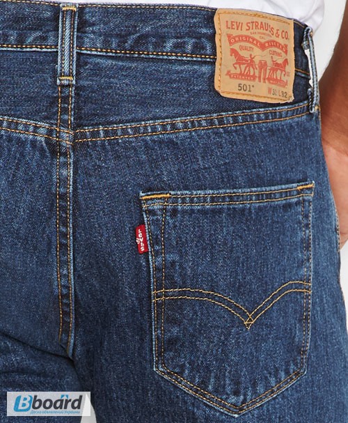 Фото 5. Джинсы Levis 501 Original Fit Jeans - Dark Stonewash (США)