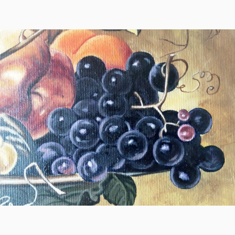 Фото 3. Картина Натюрморт с фруктами (холст. масло, 40х40 см)