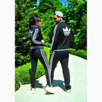 Женский и мужской спортивный костюм парный Adidas