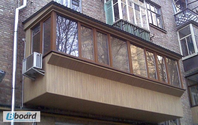 Фото 3. Балконы из профнастила