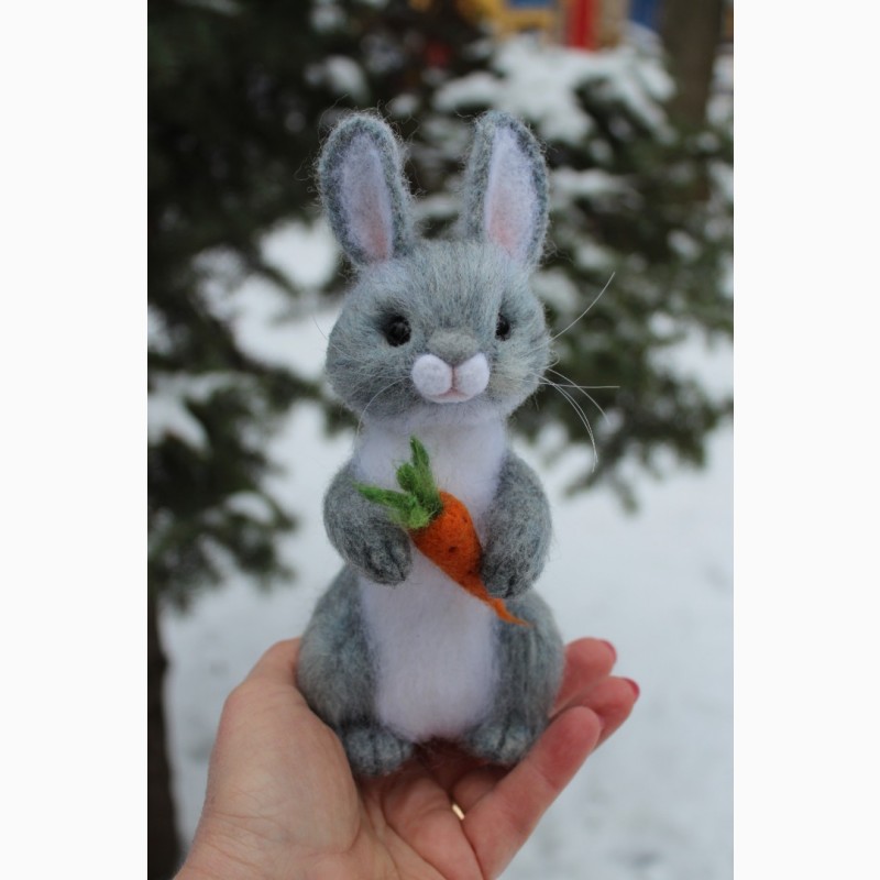 Фото 4. Заяц валяна іграшка зайчик интерєрний зайка хендмєйд авторська ручної роботи кролик