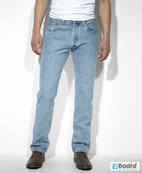Джинсы Levis 501 Original Fit Jeans - Light Stonewash (США)