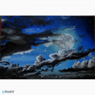 Картина Лунное настроение, холст, масло. 40х60 см